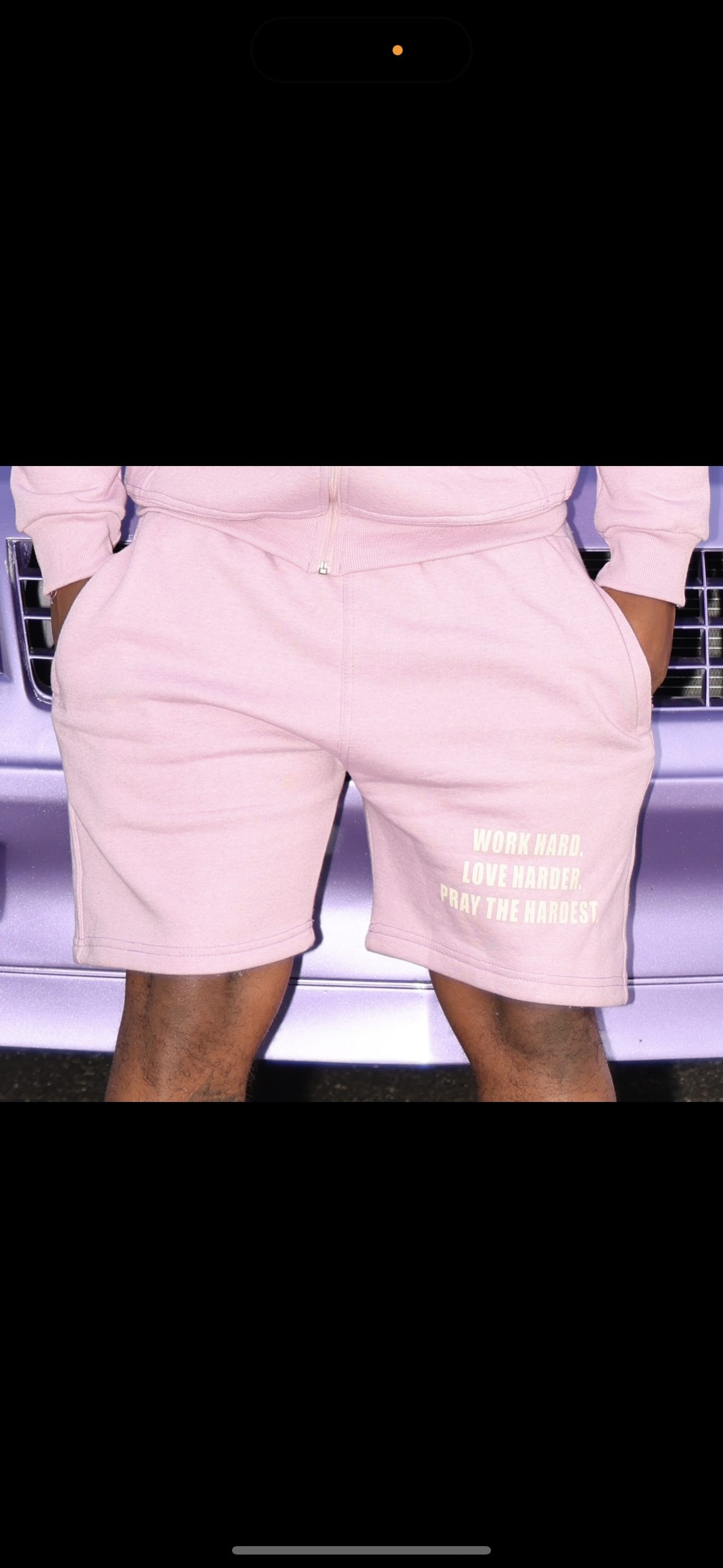 Purple “LoveYourz” Shorts